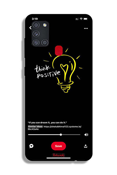 Tolwak غطاء حماية لهاتف سامسونج جالكسي A21s - فكر بإيجابية