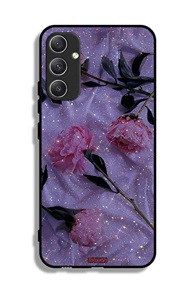 Tolwak غطاء حماية لهاتف سامسونج جالاكسي A34 5G بنقشة ورود لامعة