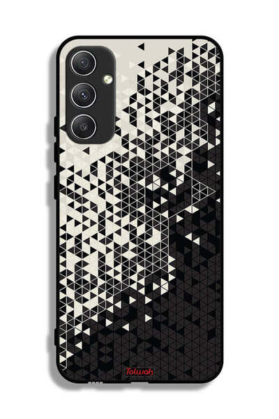 Tolwak غطاء حماية لهاتف سامسونج جالاكسي A34 5G بنمط مثلث فني رقمي