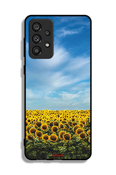 Tolwak غطاء حماية لهاتف سامسونج جالاكسي A73 5G بطبعة عباد الشمس تحت السماء