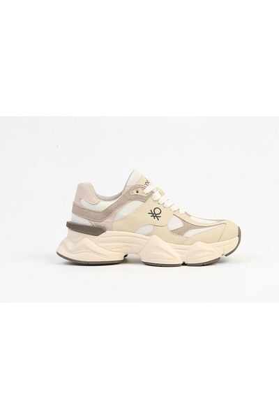 Benetton Beige Women's Sneakers Bni-11566