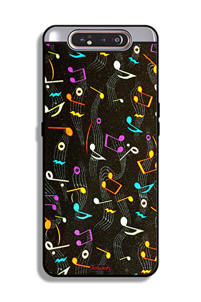 Tolwak غطاء حماية لهاتف Samsung Galaxy A80 بنمط قماش موسيقي