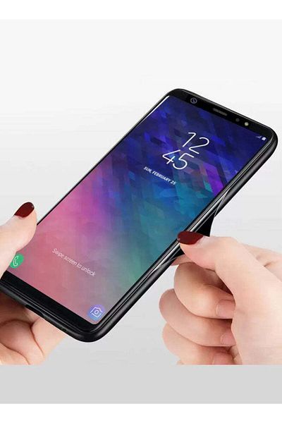 Tolwak Samsung Galaxy A6 Plus (2018) Protective Case Cover Girl Hobby Desk