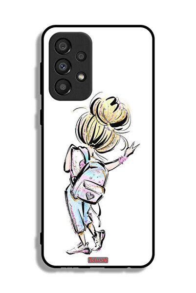 Tolwak غطاء حماية لهاتف سامسونج جالاكسي A33 5G، رسم فتاة العودة إلى المدرسة