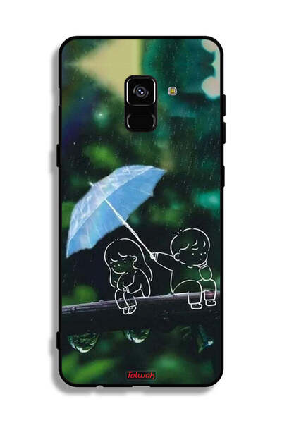 Tolwak غطاء حماية لهاتف Samsung Galaxy A8 Plus (2018) بتصميم زوجين من الفن ال...