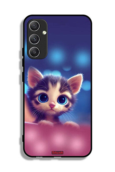 Tolwak غطاء حماية لهاتف سامسونج جالاكسي A34 5G بتصميم قطة صغيرة