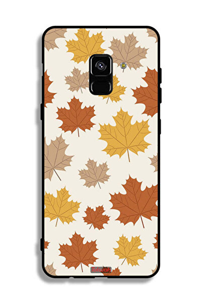 Tolwak غطاء حماية لهاتف Samsung Galaxy A8 Plus (2018) بنقشة أوراق الخريف