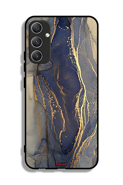 Tolwak غطاء حماية لهاتف سامسونج جالاكسي A34 5G بنمط رخامي لامع