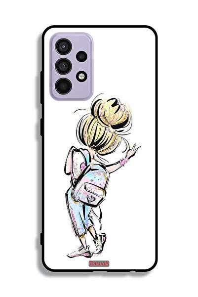 Tolwak غطاء حماية لهاتف سامسونج جالكسي A52 بتصميم فتاة العودة إلى المدرسة