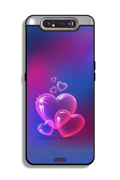 Tolwak غطاء حماية لهاتف سامسونج جالكسي A80 بنقشة قلوب الماء