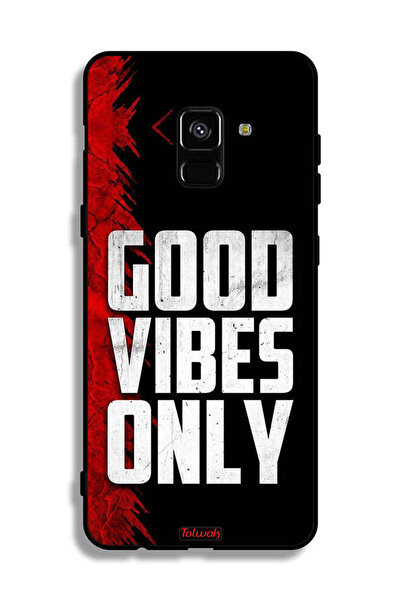 Tolwak غطاء حماية لهاتف Samsung Galaxy A8 Plus (2018) - Good Vibes Only