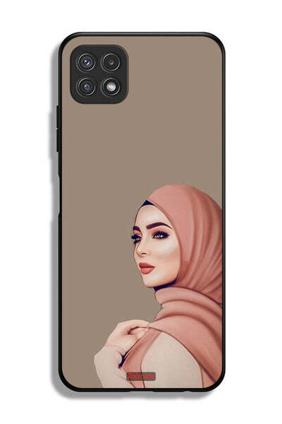 Tolwak Samsung Galaxy A22 5G Protective Case Cover Beautiful Hijab Girl