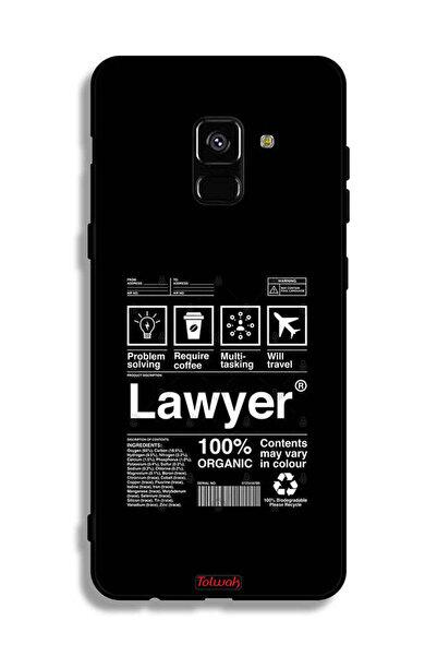 Tolwak غطاء حماية لهاتف Samsung Galaxy A8 Plus (2018) - ملصق محامٍ