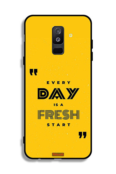 Tolwak غطاء حماية لهاتف Samsung Galaxy A6 Plus (2018) كل يوم هو بداية جديدة