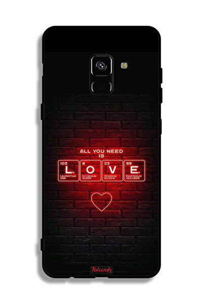 Tolwak غطاء حماية لهاتف Samsung Galaxy A8 Plus (2018) كل ما تحتاجه هو الحب