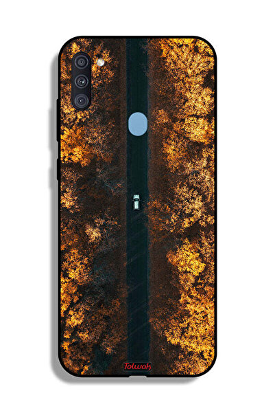 Tolwak غطاء حماية لهاتف سامسونج جالكسي A11 - طريق في أشجار الخريف
