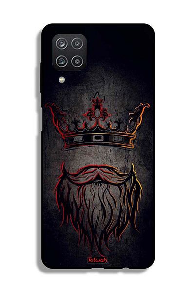 Tolwak غطاء حماية لهاتف Samsung Galaxy A12 بتصميم King Artwork