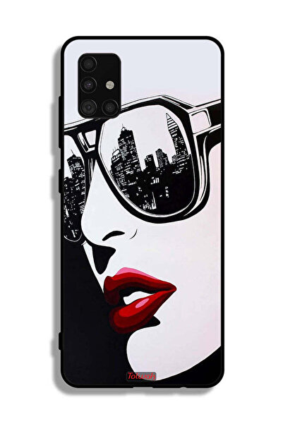 Tolwak غطاء واقي لوجه فتاة بغطاء واقي لوجه سامسونج جالكسي A51 5G فن تجريدي