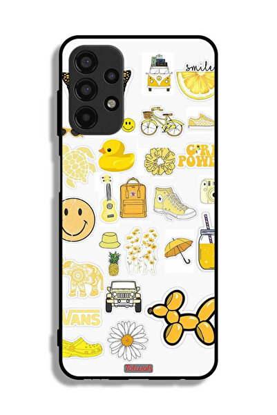 Tolwak Samsung Galaxy A13 4G Protective Case Cover Girly Tags