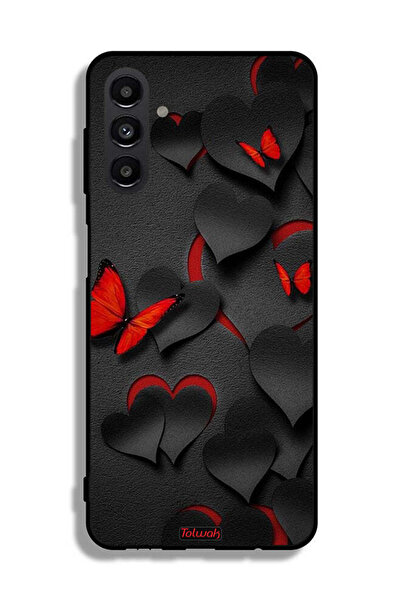 Tolwak Samsung Galaxy A13 5G Protective Case Cover Hearts And Butterflies Pat...
