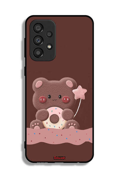 Tolwak غطاء حماية لهاتف سامسونج جالاكسي A33 5G بطبعة دب دونات