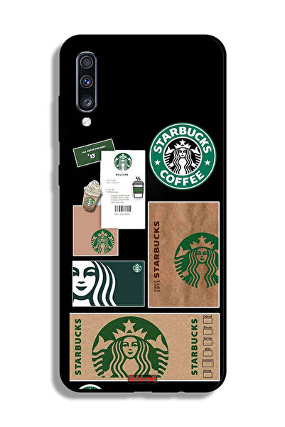 Tolwak غطاء حماية لهاتف سامسونج جالكسي A70، ملصق ستاربكس