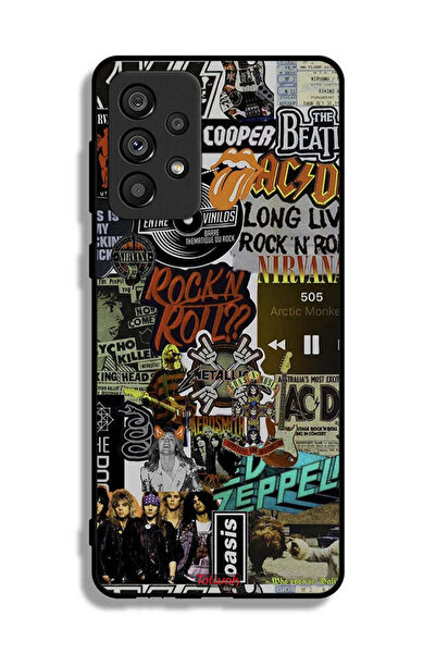 Tolwak غطاء حماية لهاتف سامسونج جالاكسي A73 5G، تحيا موسيقى الروك آند رول