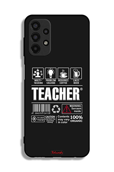 Tolwak Samsung Galaxy A13 4G Protective Case Cover Teacher Sticker