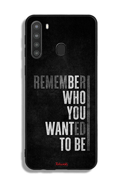 Tolwak غطاء حماية لهاتف سامسونج جالكسي A21 تذكر من أردت أن تكون