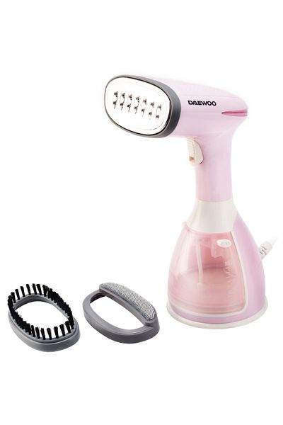 Daewoo Dgs1500pk Vertical Steam Iron, 1500 W, 280 Ml, Steam 60 Gr/min, White/pink
