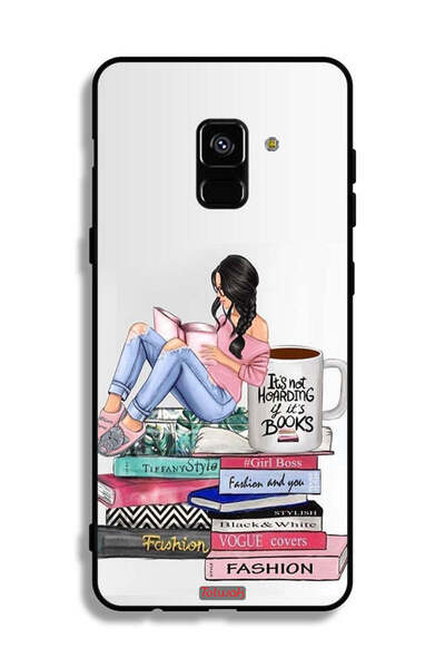 Tolwak غطاء حماية لهاتف سامسونج جالاكسي A8 بلس (2018) مطبوع عليه رسومات كتب ا...