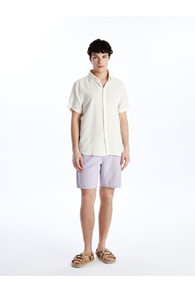 LC Waikiki Lcwaikiki Classic Lilac Short Length Basic Men's Swim Shorts