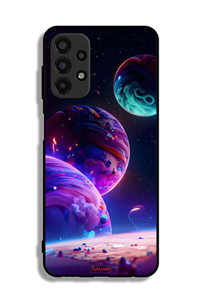 Tolwak غطاء حماية لهاتف سامسونج جالاكسي A13 4G بنمط كوكبي