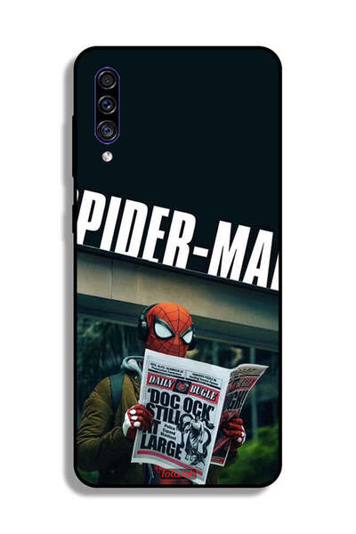 Tolwak غطاء حماية لهاتف سامسونج جالكسي A50 بتصميم سبايدرمان يقرأ صحيفة