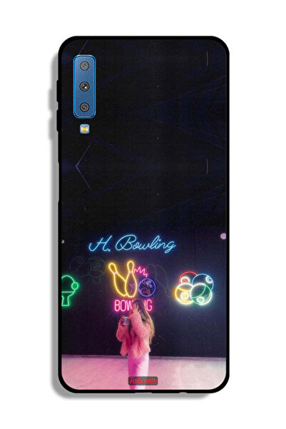 Tolwak Samsung Galaxy A7 (2018) Protective Case Cover Bowling Lover