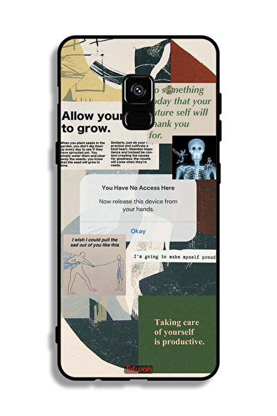 Tolwak غطاء حماية لهاتف Samsung Galaxy A8 Plus (2018) اسمح لنفسك بالنمو