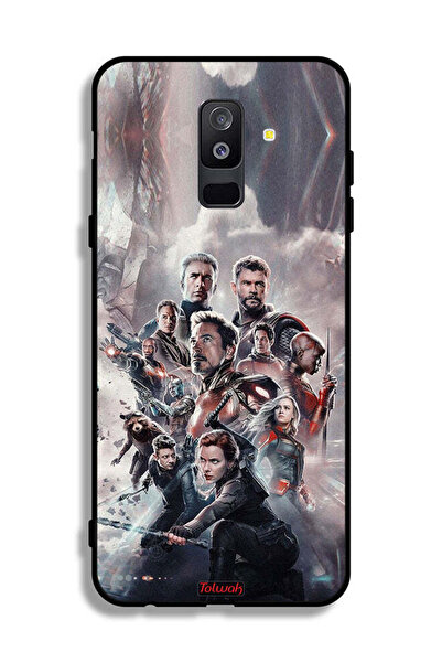 Tolwak غطاء حماية لهاتف Samsung Galaxy A6 Plus (2018) Avengers