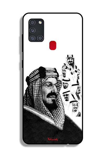 Tolwak غطاء حماية لهاتف سامسونج جالكسي A21s، ملصق ملوك المملكة العربية السعود...