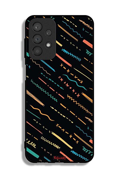 Tolwak غطاء حماية لهاتف سامسونج جالاكسي A23 بنمط خطوط X مجردة