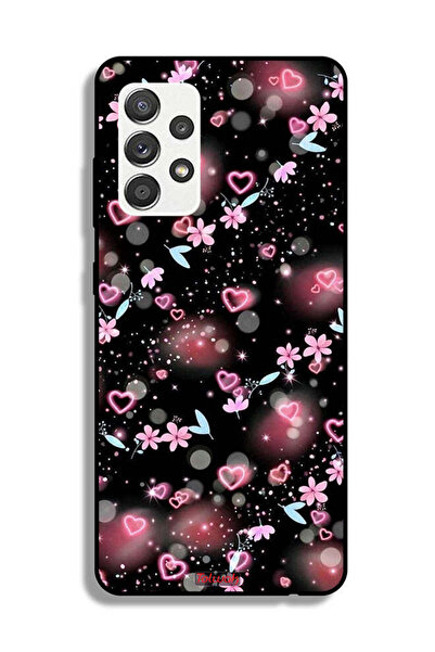 Tolwak غطاء حماية لهاتف سامسونج جالاكسي M32 5G بنقشة قلوب وأزهار صغيرة