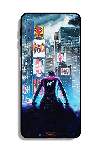 Tolwak غطاء حماية بتصميم سبايدر مان من سامسونج جالكسي A7 (2018)