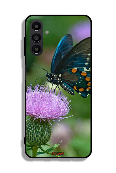 Tolwak Samsung Galaxy A13 5G Protective Case Cover Butterfly Sitting On Flower
