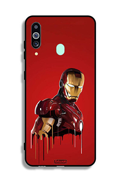 Tolwak غطاء حماية لهاتف سامسونج جالاكسي M40 برسومات الرجل الحديدي