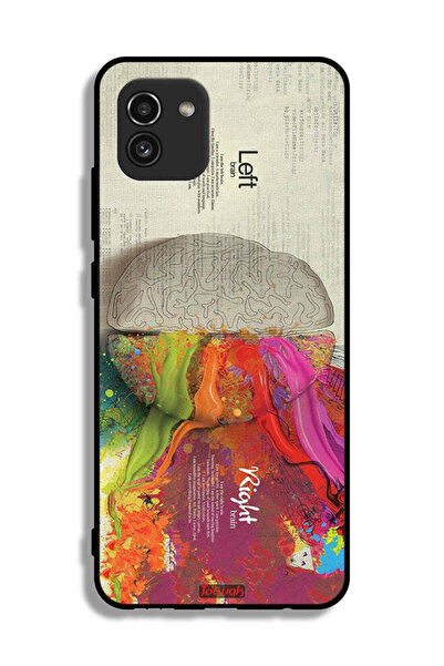 Tolwak غطاء حماية لهاتف Samsung Galaxy A03 بتصميم تجريدي لعلم الدماغ