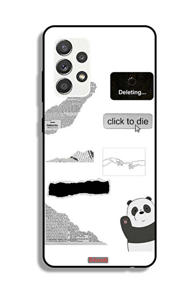 Tolwak Samsung Galaxy M32 5G Protective Case Cover Panda Sticker