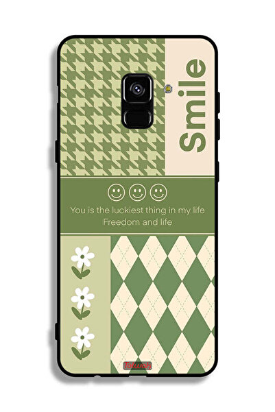 Tolwak غطاء حماية لهاتف Samsung Galaxy A8 Plus (2018) - الابتسامة هي أسعد شيء...