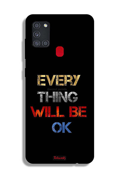 Tolwak غطاء حماية لهاتف Samsung Galaxy A21s كل شيء سيكون على ما يرام