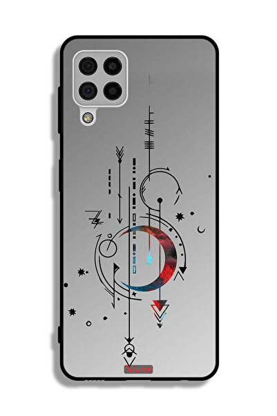 Tolwak Samsung Galaxy A22 4G Protective Case Cover Moon And Arrows Art Pattern