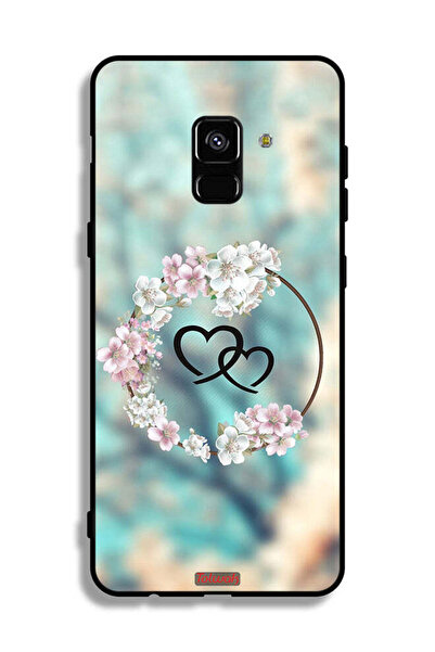 Tolwak غطاء حماية لهاتف Samsung Galaxy A8 Plus (2018) برسومات قلوب في خاتم