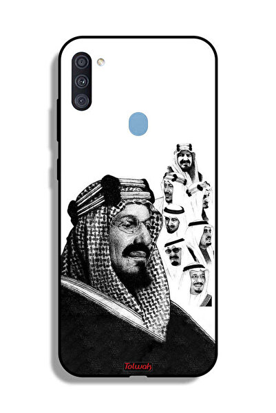 Tolwak غطاء حماية لهاتف سامسونج جالكسي A11، ملصق فني أبيض وأسود لملوك المملكة...